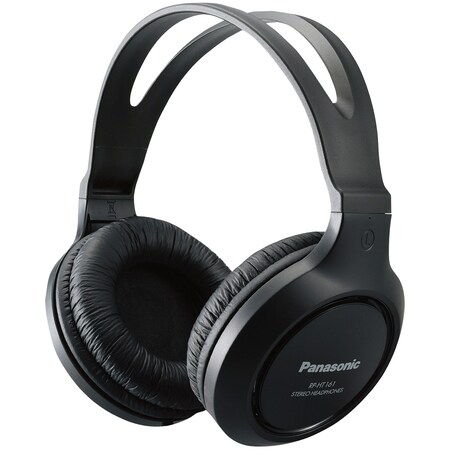 Panasonic Full-Size Over-Ear Wired Long-Cord Headphones RP-HT161-K